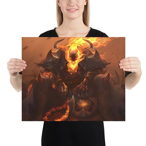 High Noon Thresh Splash Art Poster League of Legends 12K Res - Etsy