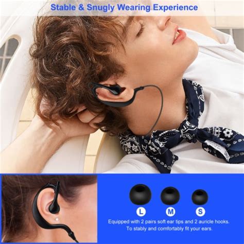 Wireless Headsets V41 Sport In Ear Stereo Headphones Sweat Proof Neckband Earbuds Black 1 Unit