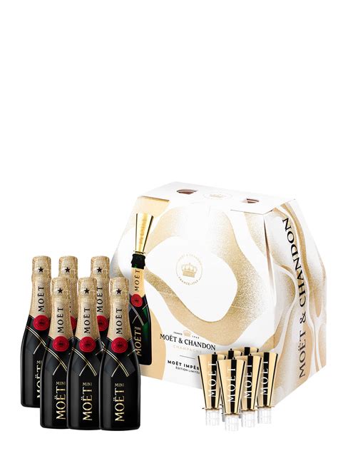 Moët Chandon Impérial Brut Geschenkbox mit 6 Mini Flaschen