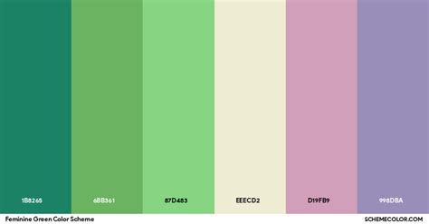 Feminine Green Color Scheme » Cream » SchemeColor.com