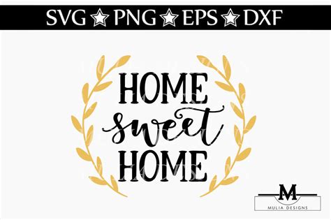 Home Sweet Home SVG By Mulia Designs | TheHungryJPEG