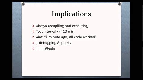 S001 Software Development Test Driven Development The Three Rules Of