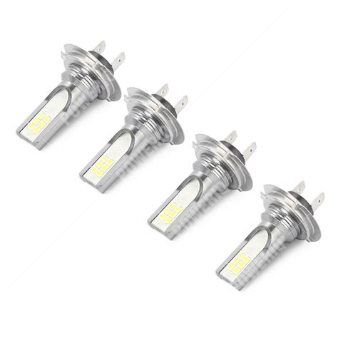 6000K 4 PCS H7 LED Headlight Bulb Kit High Low Beam 60000LM Super