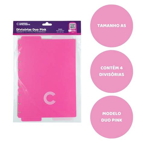 Divis Rias Duo Pink Para Caderno Inteligente A Art Pel