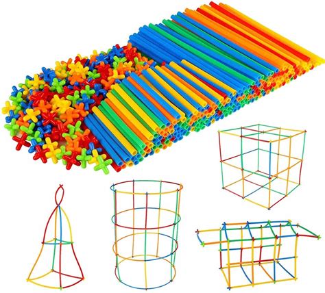 Klocki Słomki Konstrukcyjne Do Budowania Rurki Patyczki 800 El Inna