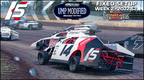 Ump Modifieds Cedar Lake Speedway Iracing Dirt Youtube