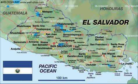 Onde Fica El Salvador - MAPAS DE EL SALVADOR - Geografia Total™