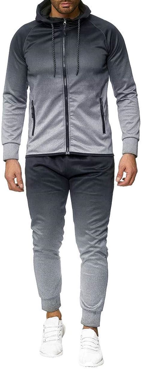 chándal Completo para Hombre otoño e Invierno Slim fit Traje Deportivo