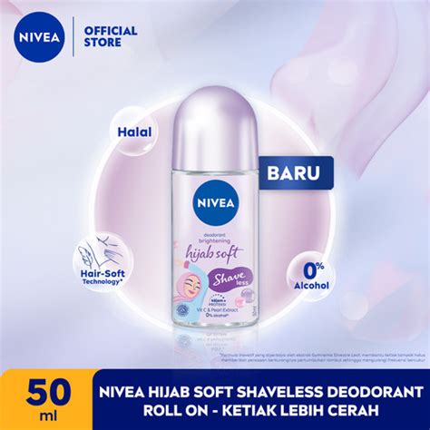 Promo NIVEA Deodorant Roll On Brightening Hijab Soft 50ml NIVEA