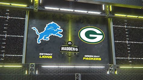 Madden Nfl Detroit Lions Vs Green Bay Packers Simulation Week