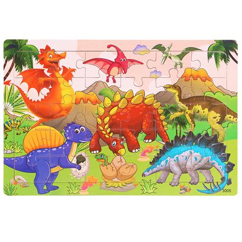 Wooden Jigsaws Puzzles For Kids Ages 3 5 Year Old 30 Piece Colorful