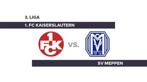 1 FC Kaiserslautern SV Meppen Lautern In Der Pflicht 3 Liga WELT