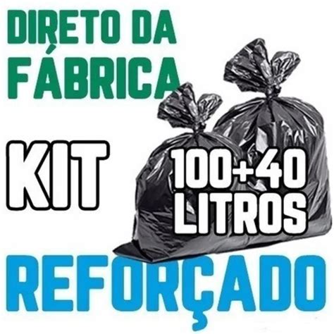 Kit Saco De Lixo 100un 100l E 100un 40l Preto Reforçado Leroy Merlin