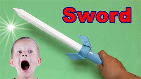 How To Make A Cool Paper Sword Easy Ninja Sword Tutorial Origami