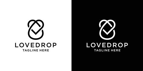 logo design line love and drop water icon vector illustration 27194006