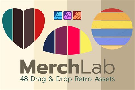 Merchlab Retro Shapes Affinity Assets Graphic By Add Ons · Creative