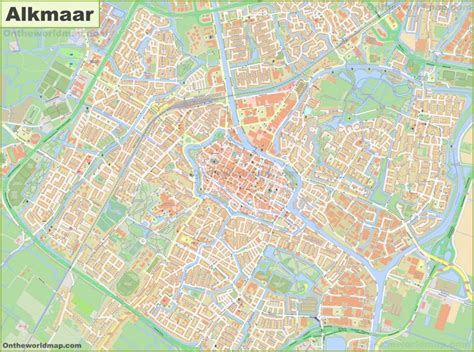 Detailed Map of Alkmaar