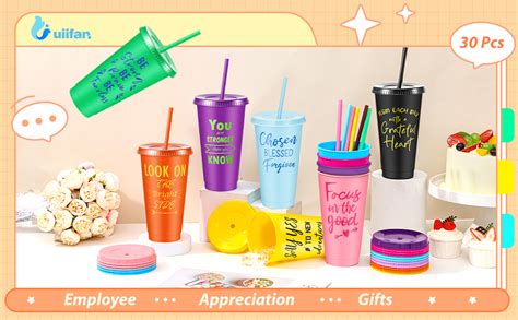 Uiifan 30 Pcs Employee Appreciation Ts Bulk Staff Inspirational Ts Plastic