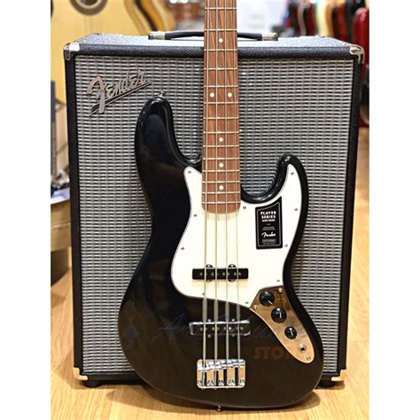 BAIXO FENDER MEX PLAYER JAZZ BASS PF 4 CORDAS BLACK BAIXO FENDER MEX