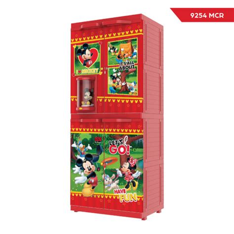 Jual Lemari Plastik Pakaian Lipat Bergambar Kartun Mickey Mouse Kota