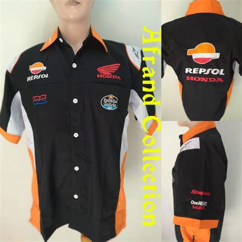 Jual BAJU KEMEJA SERAGAM KHAS OTOMOTIF MOTOGP HONDA REPSOL Shopee