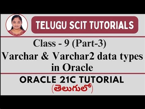 Oracle 21C Class 9 Part 3 Varchar Varchar2 Data Type In Oracle