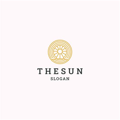 The sun logo icon design template vector illustration 13547716 Vector ...