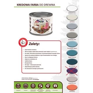 FARBA KREDOWA Do Mebli Drewna 375ml COLORIT Kolor ALABASTROWY