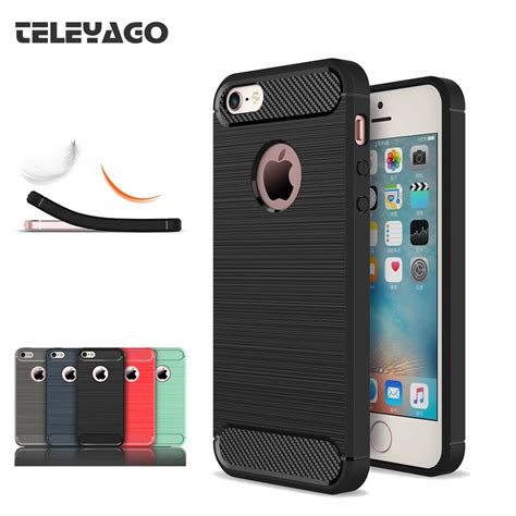 For Apple iPhone 5s Se 5G Case Slim Fashion Brushed Back Armor Cover ...