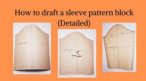 How To Draft A Basic Sleeve Pattern Detailed Pattern Making YouTube