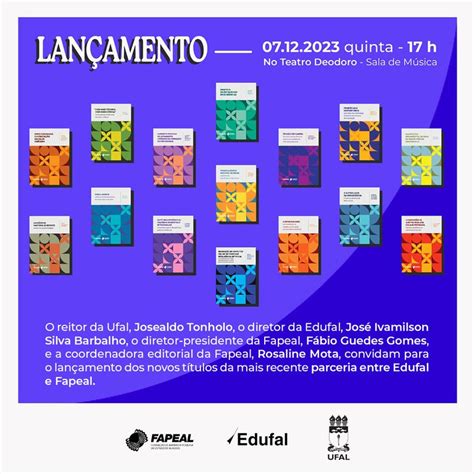 Edufal e Fapeal lançam novos livros para a sociedade alagoana Notícias