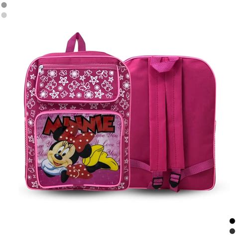 Mochila Infantil Escolar De Costas Minnie Personagem Menina Escorrega