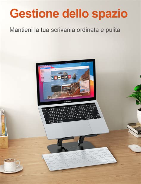 Laptop St Nder Mit Drehbarer Basis Ergonomisch Laptopst Nder