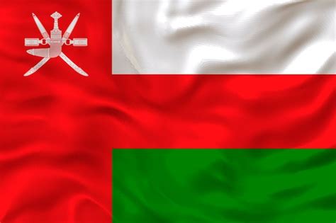 Premium Photo | National flag of oman background with flag of oman