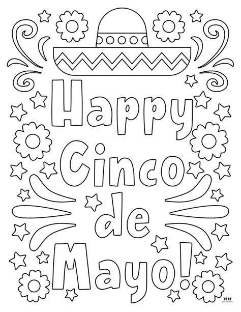 Cinco De Mayo Coloring Pages Free Pages Printabulls