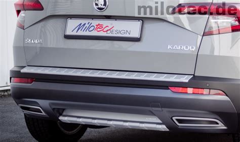 Milotec Ladekantenschutz passend für Karoq silber Milotec Auto