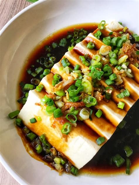 PinoyBites | Steamed Tofu with Ginger-Soy Sauce - PinoyBites