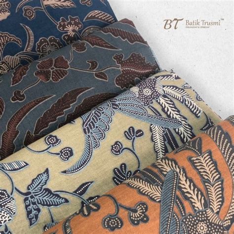 BATIK TRUSMI Kain Panjang Bahan Batik Motif Mega Mendung Logo BT 2592