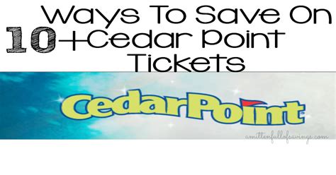 Should You Buy Your Cedar Point Tickets At Meijer?