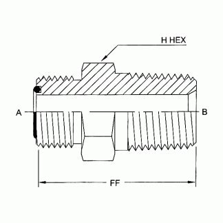 Brennan Mfs Mp Straight O Ring Face Seal Fittings Fs