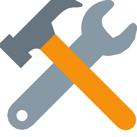 Hammer Wrench Icon Vector