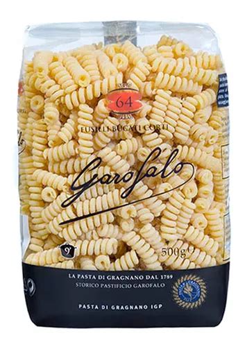 Pasta Fusilli Bucati Corti Garofalo G Mercadolibre