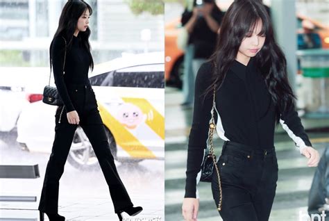 BLACKPINK's Jennie slays airport fashion in stylish bangs and Chanel ...