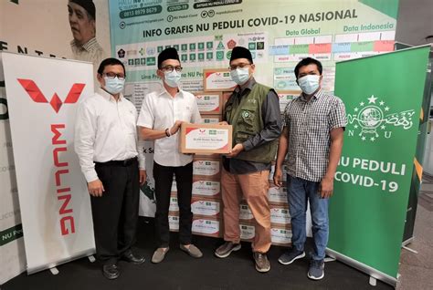 Wuling Salurkan Bantuan Ribu Masker Ke Satgas Nu Peduli Covid