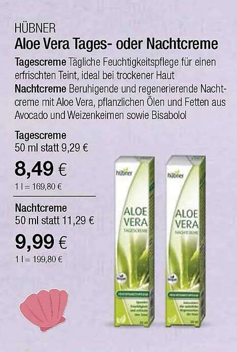 H Bner Vera Tages Oder Nachtcreme Angebot Bei Vitalia Prospekte De