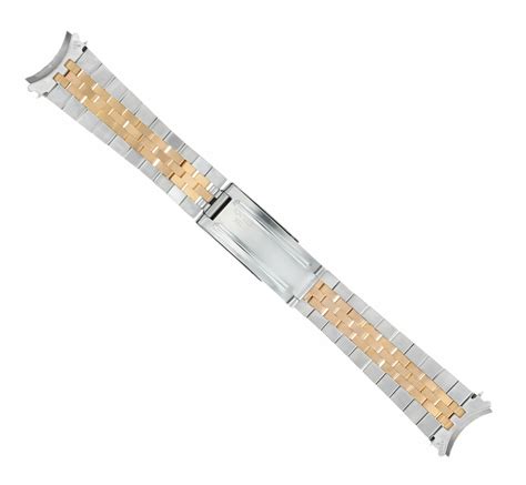 Mm K Ss Two Tone Rose Gold Jubilee Watch Band For Rolex Mm Date