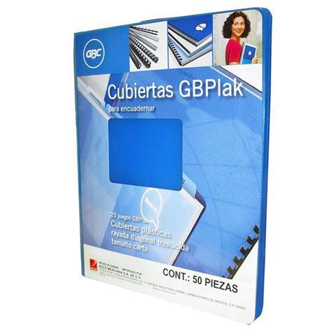 GBC PAS P3551 P3551 CUBIERTA PLASTICA T C GBPLAK RAYADA Royal Office