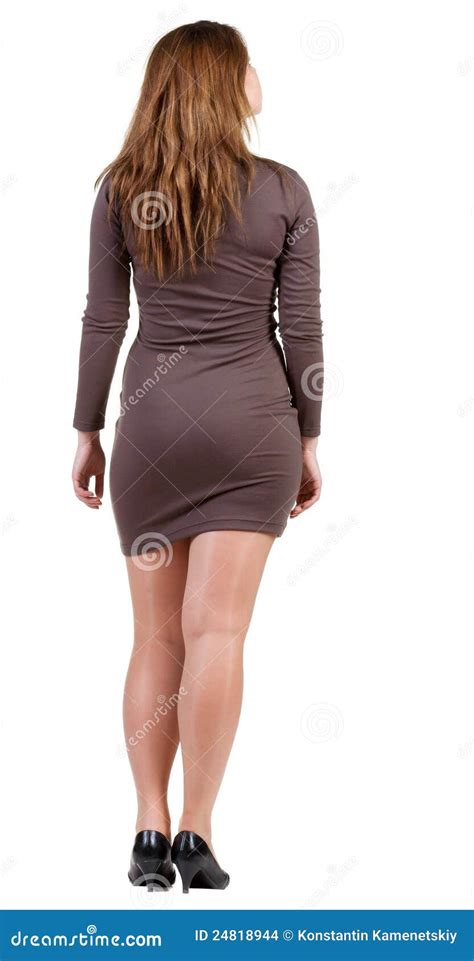 Back View Of Standing Beautiful Woman Stock Images Image 24818944