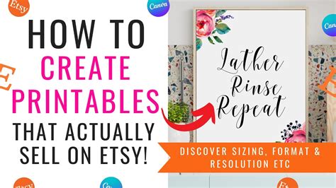 HOW TO CREATE ART PRINTABLES THAT ACTUALLY SELL ON ETSY TOP TIPS