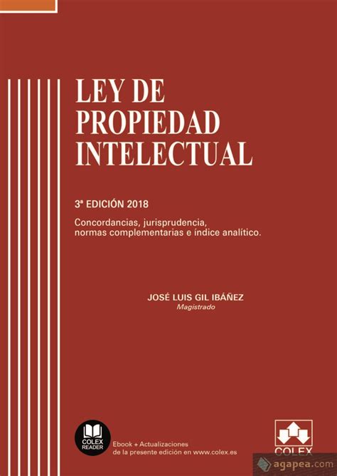 LEY DE PROPIEDAD INTELECTUAL COMENTADA Agapea Libros Urgentes